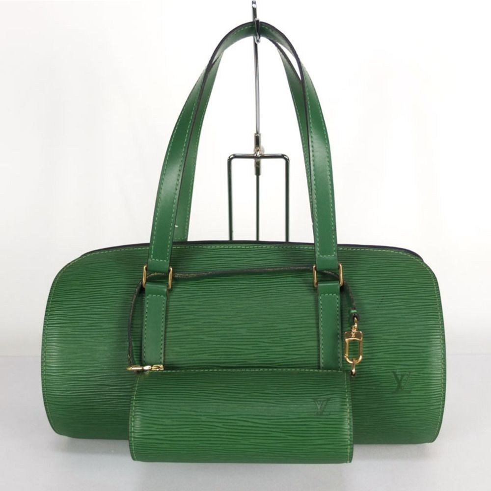 Louis Vuitton Soufflot Handbag Epi Borneo Green